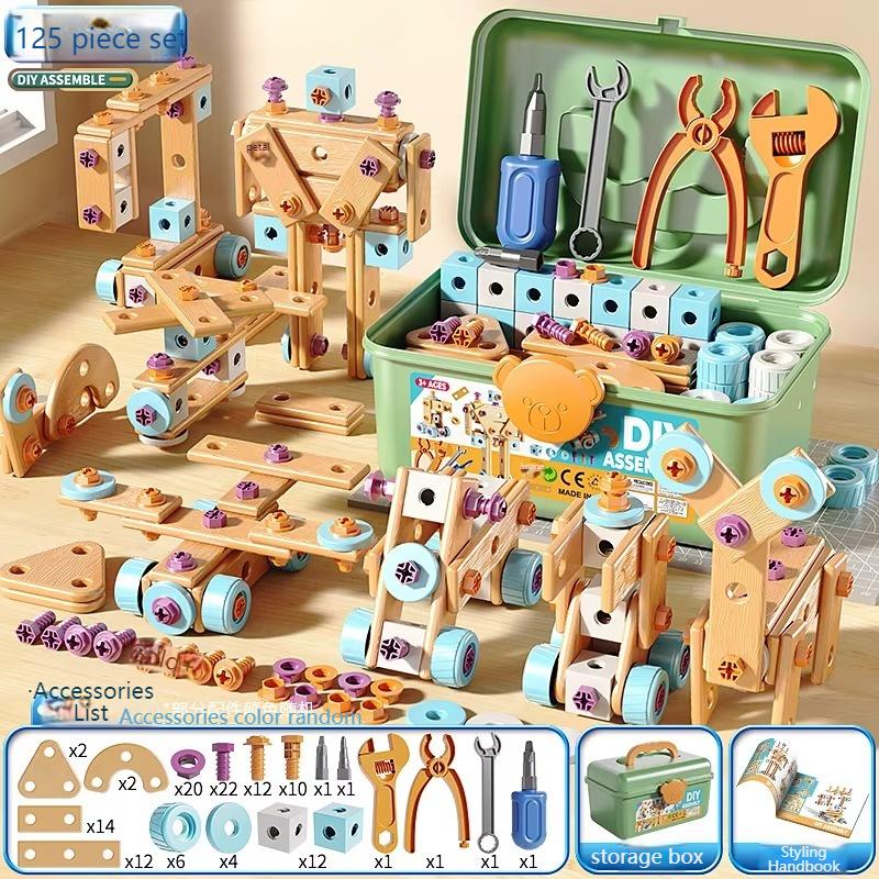 STEM Bouwspeelgoed Set voor Kinderen DIY Moer Montage Speelgoed Kit Montessori Educatief Cadeau voor Jongens Meisjes