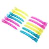 12Pcs Hairpin Duck Billed ABS Colorful Hair Fixing Clip Pin for Hairdressing Salon