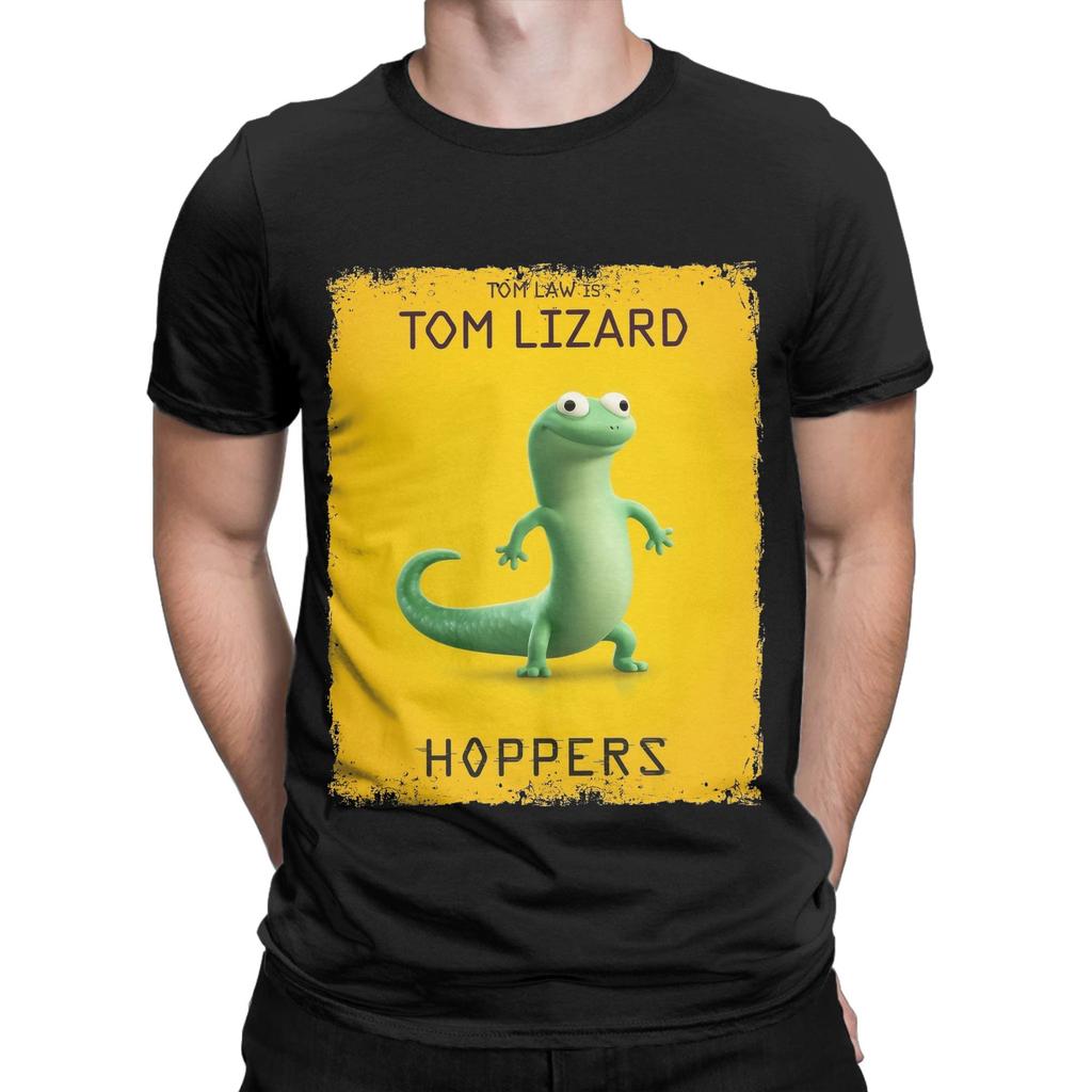 Unisex Women Graphic Printed Hoppers Tom The Lizard T Shirt Tee Cotton Tshirts Clothing