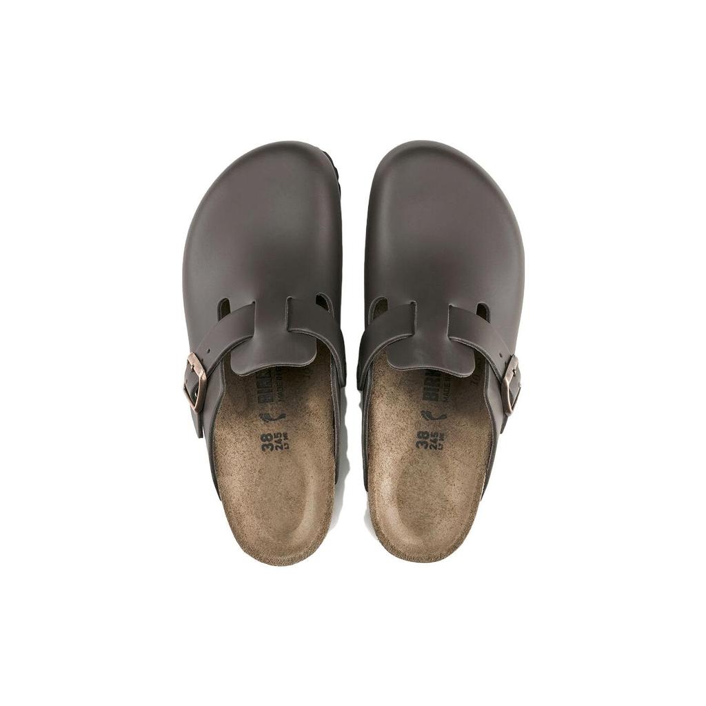 Birkenstock Boston Leather 'Dark Brown' Men's 0060101