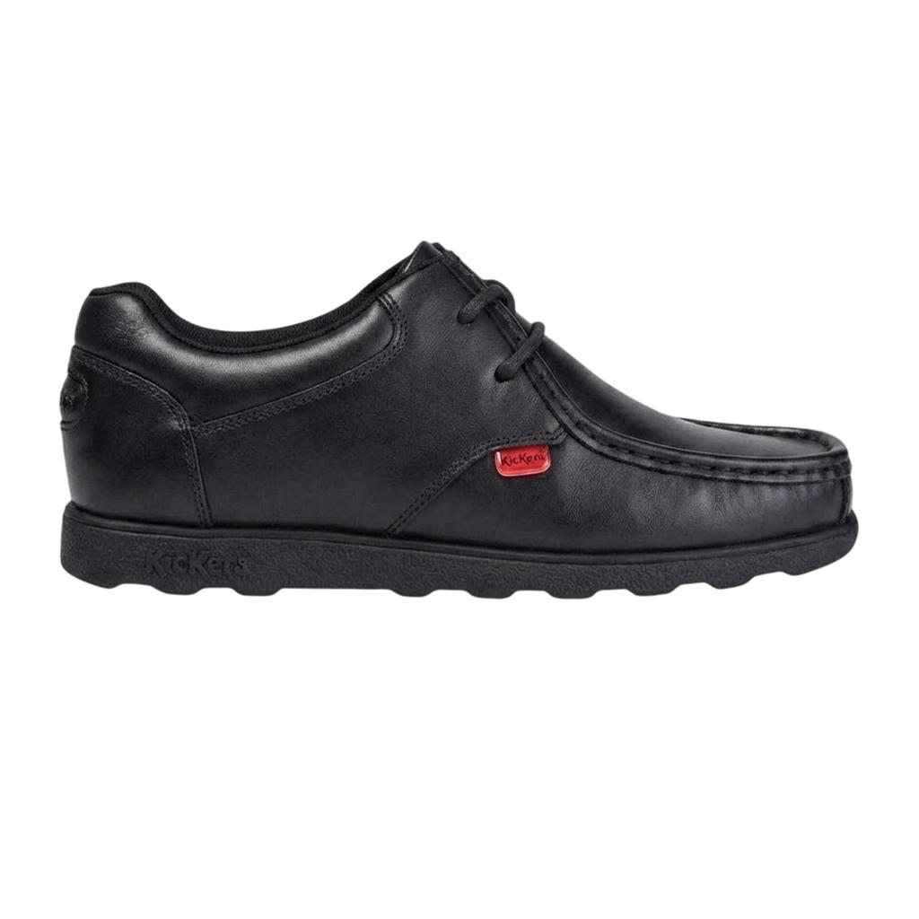 Kickers Childrens/Kids Fragma Leather Lace Up School Shoes