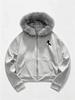 Zip Up Fur Trim Hood Sweatshirt, Men Hooded Jacket for Cool Days, Daily Commute and Street Matching