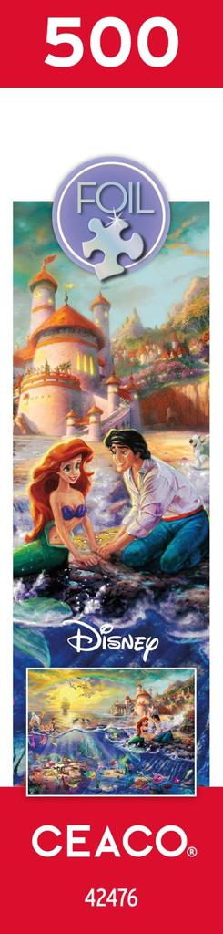 Ceaco - Foil Puzzle - Disney - Thomas Kinkade - The Little Mermaid - 500 Piece Jigsaw Puzzle