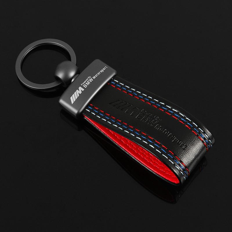 Leather Car Emblem Key Fobs Keyring Key Chain For BMW M E46 E90 E60 F30 F10 E39 F20 E36 E87 M3 M5 X1 X3 X5 X6 X7 Accessories npdf01
