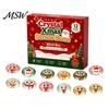 Christmas Stocking Stuffers Advent Calendar with Squeeze Toys, Cute Silicone Dumpling Figures, Stress Relief Sensory Fidget Toys for Kids And