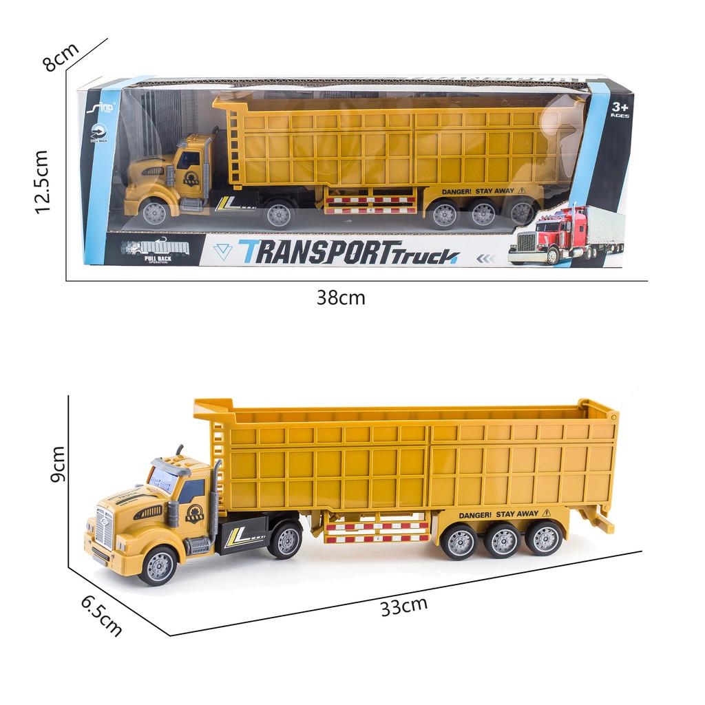 Double Trailer Decker Container Truck Engineering Vehicle Model Children Toy