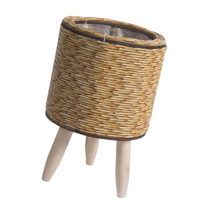 Rattan Plant Basket Indoor Handwoven Plant Pots for Planter Flowers Pots Plant Pots Decorations Laundry Basket Dropshipping