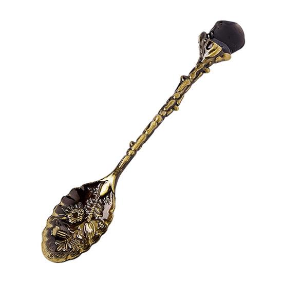 Koffielepel Kristallen Kop Vintage Dessertlepel Ergonomische Handgreep Tafelgerei voor Precieze Kruiding Serveren van Desserts Elegante Keukengerei