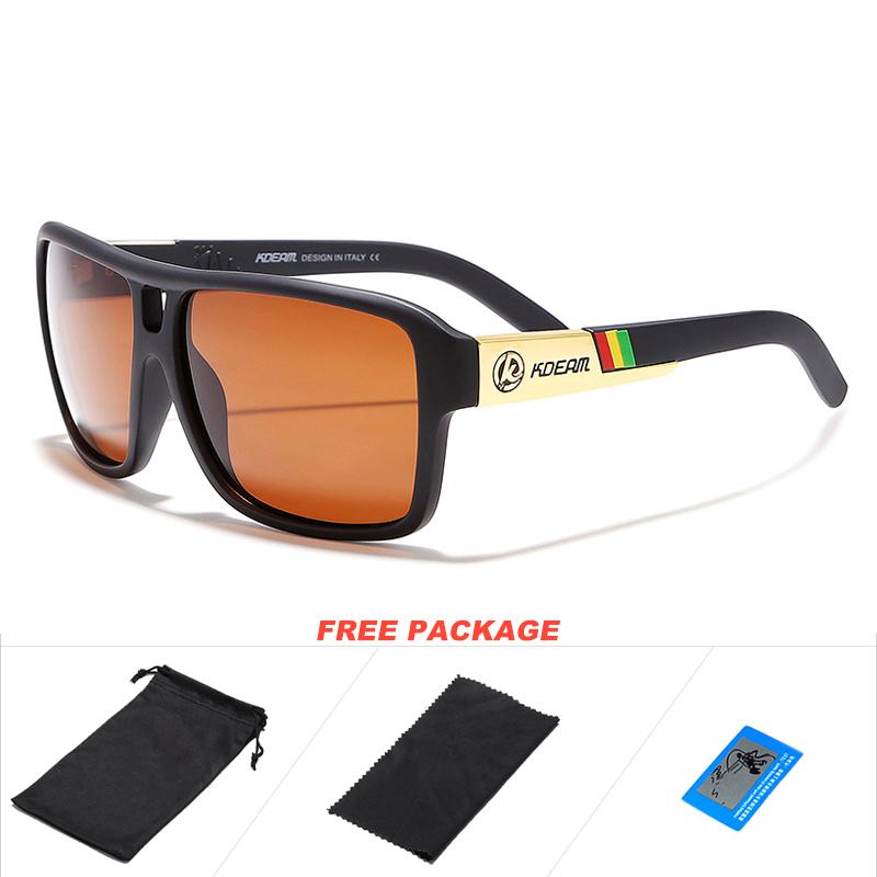 Occhiali Da Sole Uomo Polarizzati – Montatura Rettangolare Con Protezione UV400 – Sportivi E Moda