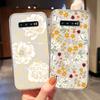 For Samsung Galaxy S9 Plus S9 S10 4G S10e S10 A10 A11 M11 A20 A30 M10A A20e A40 A21S Flowers Plants Clear Daisy Silicone Cover