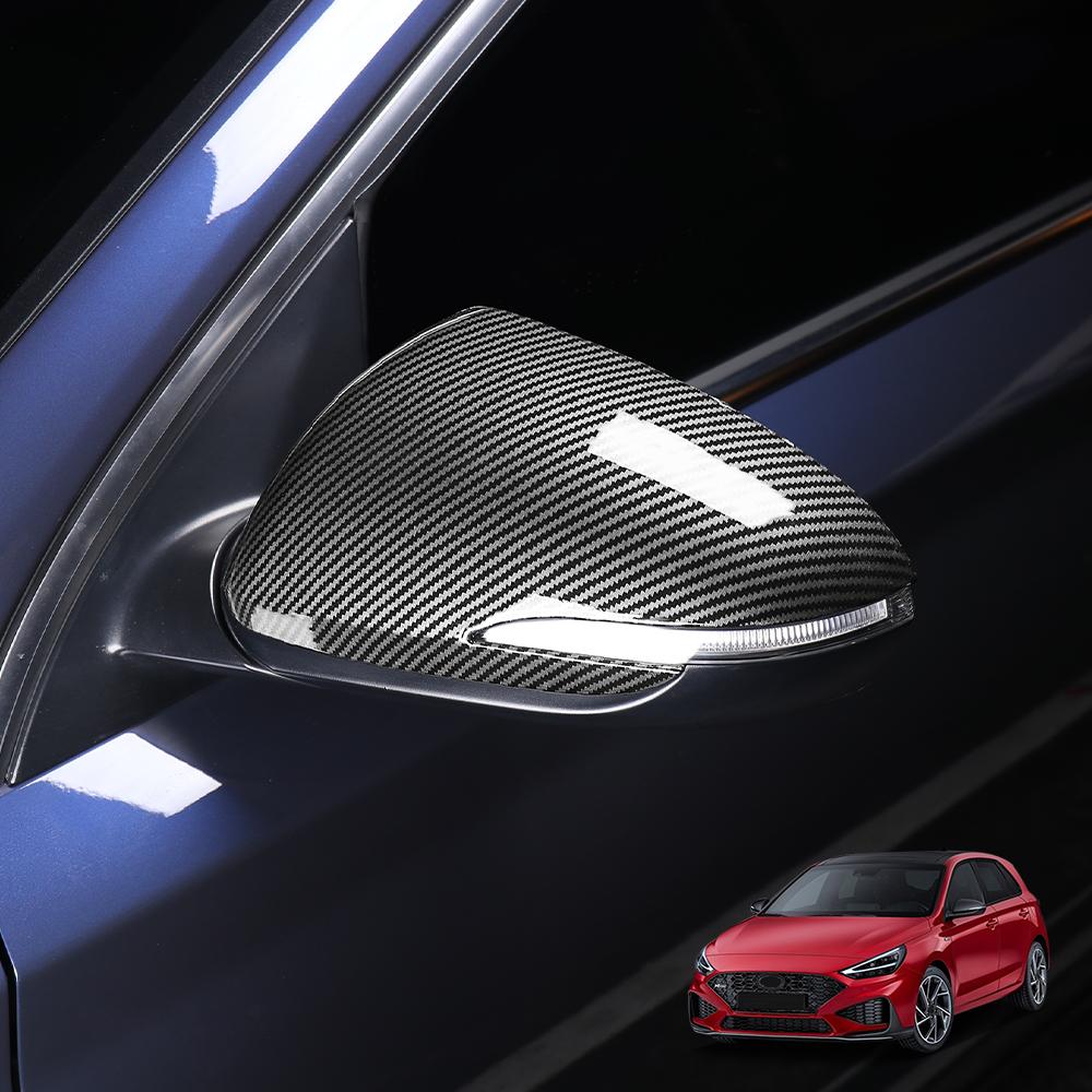 

For Hyundai I30/I30 N 2017-2026 Car Tuning Black Car Rearview Mirror Decoration Cover Trim Exterior Accessories