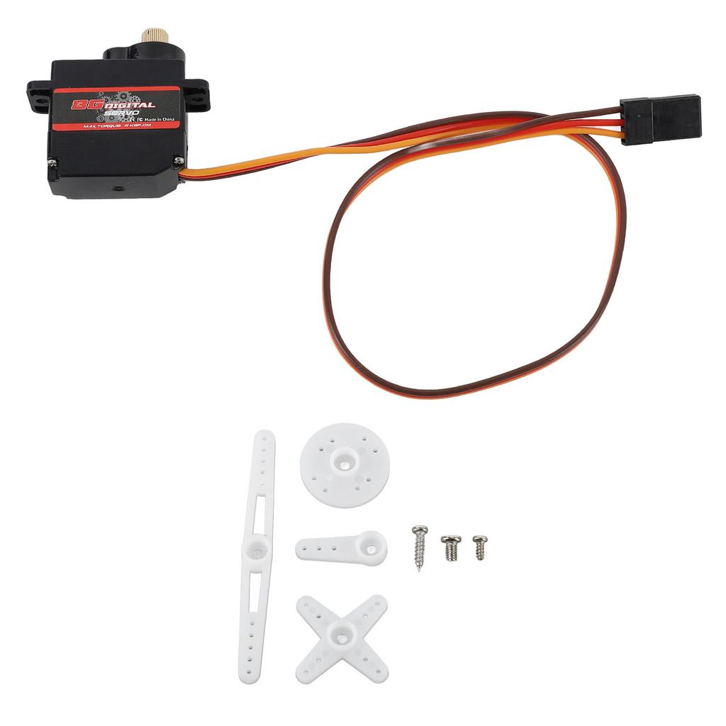 8G Digital Servo High Torsion Fast Response Precise Control Lightweight Durable Replacement RC