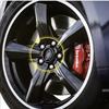 Autoaufkleber Ford 56MM 4 Stück Auto Radnabenkappen Emblem Abzeichen Aufkleber Dekoration für Ford ST Focus 2 3 Mondeo Kuga Fiesta MK7 Esco