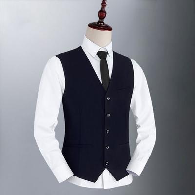 Chaleco Chaleco Hombre Marca Ajustado Cuello en V Vestir Chalecos Hombre Formal Negocio