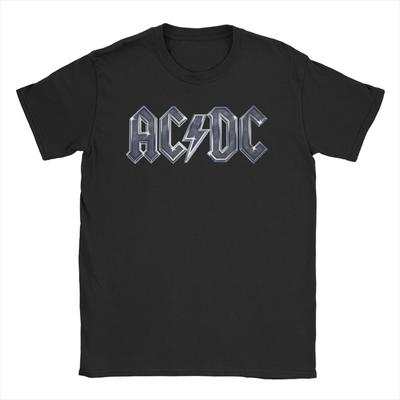 AC Rock Music DC  T Shirts Men Women Pure Cotton Awesome T-Shirt Round Neck Heavy Metal Tees Short Sleeve Clothes Plus Size