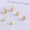 Waterdrop Stud Earrings for Women, Office Wear Ear Bar Studs, Simple and Small, Elegant and Sophisticated Ear Jewelry Accessory