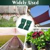 UV-treated Privacy Screen Clips for Garden Greenhouses, Poultry Netting Clips, Winter-resistant, Easy To Use - Green (50 Pieces)