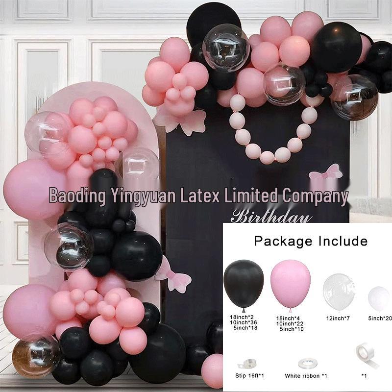 Red Pink Balloon Set for Weddings, Openings, and Event Arch Decorations