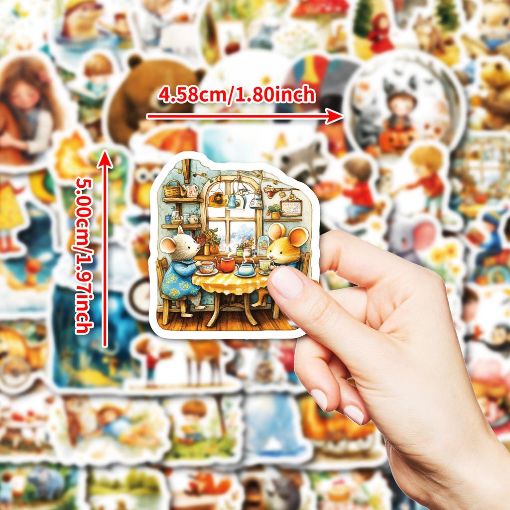 50 Fantasy Fairy Tale Forest Cartoon Graffiti Stickers Graffiti Waterproof Decorative Stickers Stickers