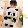 Cute Panda Plush Toy Stuffed Animal Doll Bamboo Shoot Flower Bear Gift For Girls And Kids