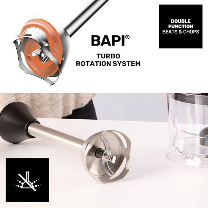 Immersion Blender - TAURUS - BAPI1200 ROCKET - 1200W - 20 Speeds - Turbo