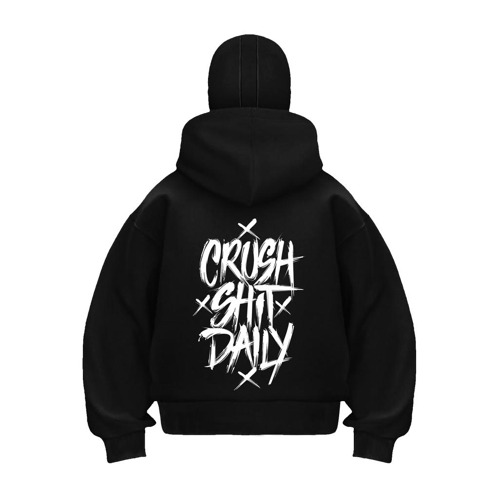 Alphabet Baumwolle Locker Atmungsaktiv Schweißabsorbierend Reißverschluss Kapuzenpullover Locker Herren Harajuku Ins Casual Stil Oberteil