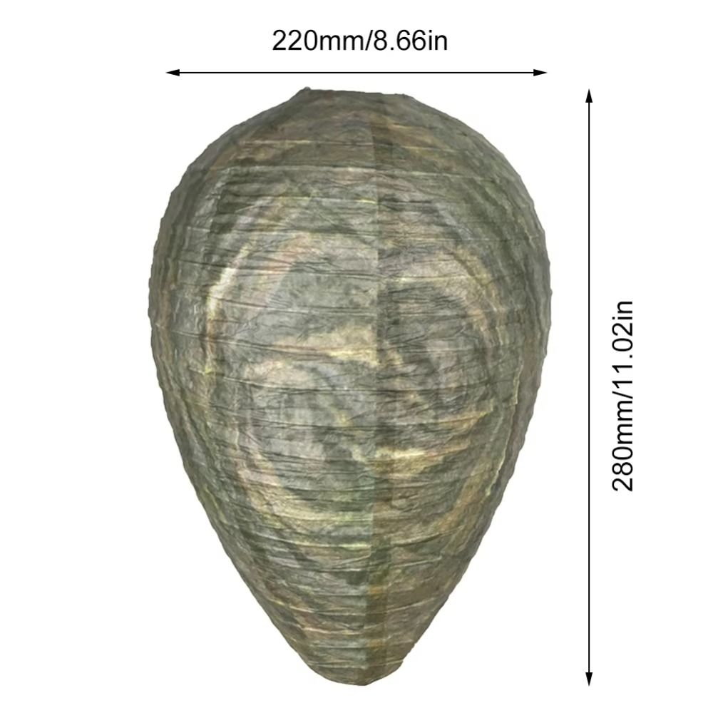 Hornets Deterrent Waterproof Wasp Nest Decoy Reusable Eco-Friendly Fake Wasp Nest Non-Toxic Paper Artificial Beehive Yard
