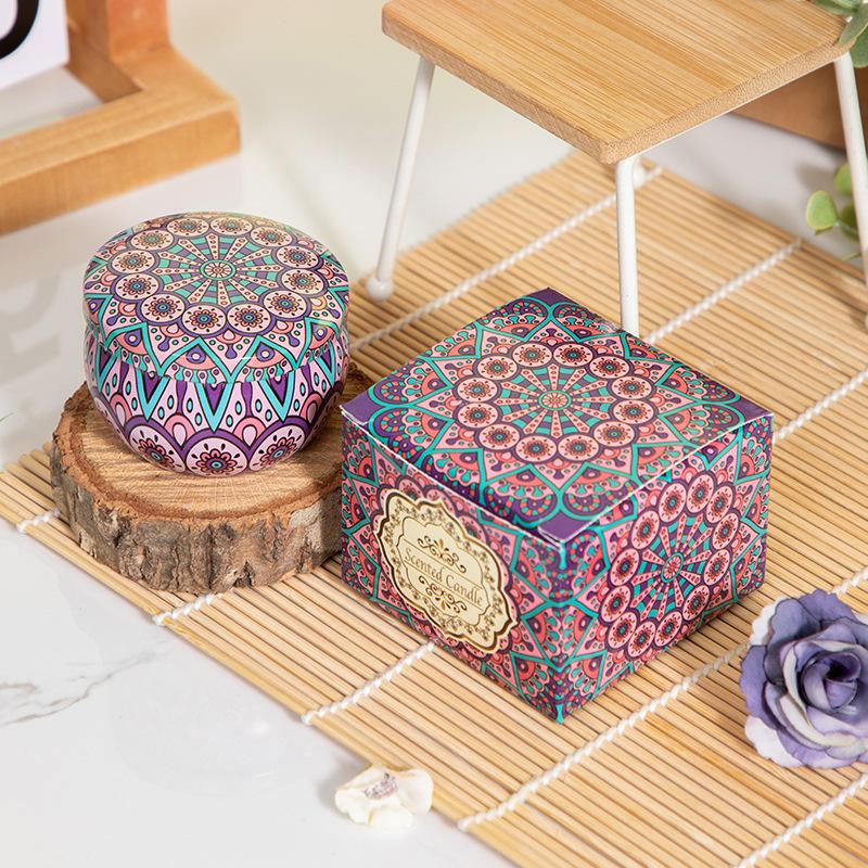 Dried flower scented candles, smokeless and eco-friendly soy wax, long-lasting fragrance for the room, romantic souvenirs