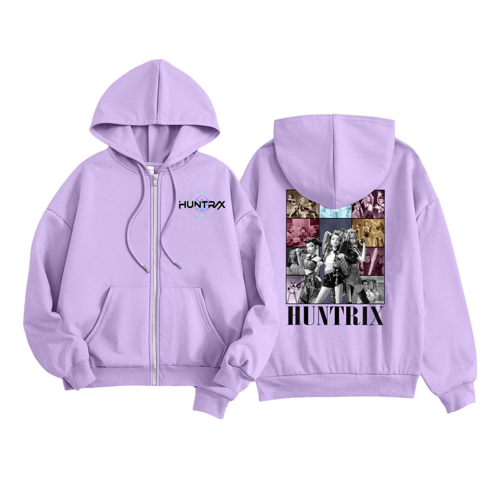 Kids Fashion Women's Lightweight Long Sleeve Zipper Hoodie Printed Hoodie With Pockets