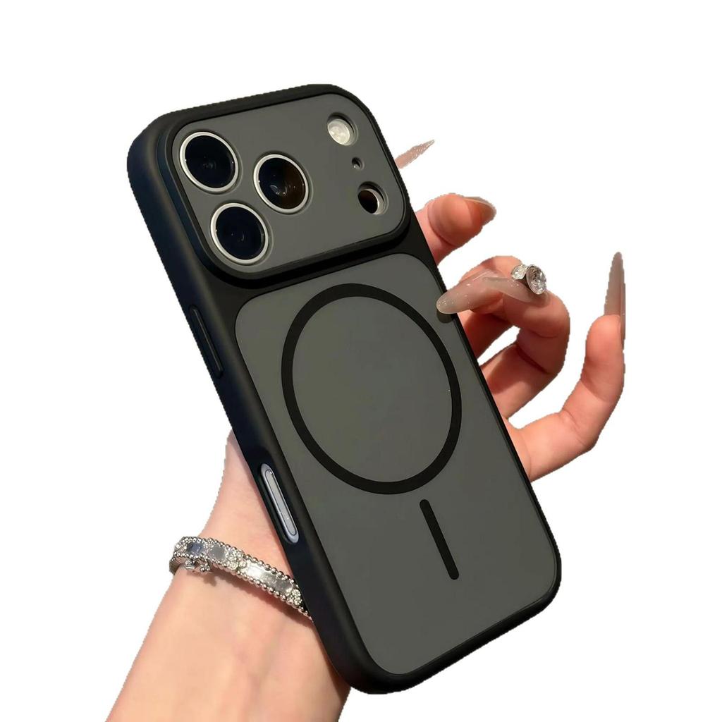 iPhone 17 Pro Max Dual-Color Magnetic Skin-Feel Full-Coverage Case, Compatible with iPhone 16