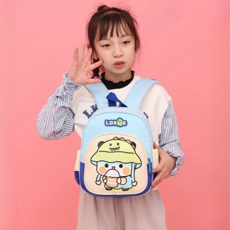 Neue Mode Macaron Farbe Kindergarten Schultasche Ultraleicht Niedlich Cartoon Junge Baby Rucksack Hochwertige Oxford Büchertasche für Mädchen 3 Jahre Alt Klasse 1-2