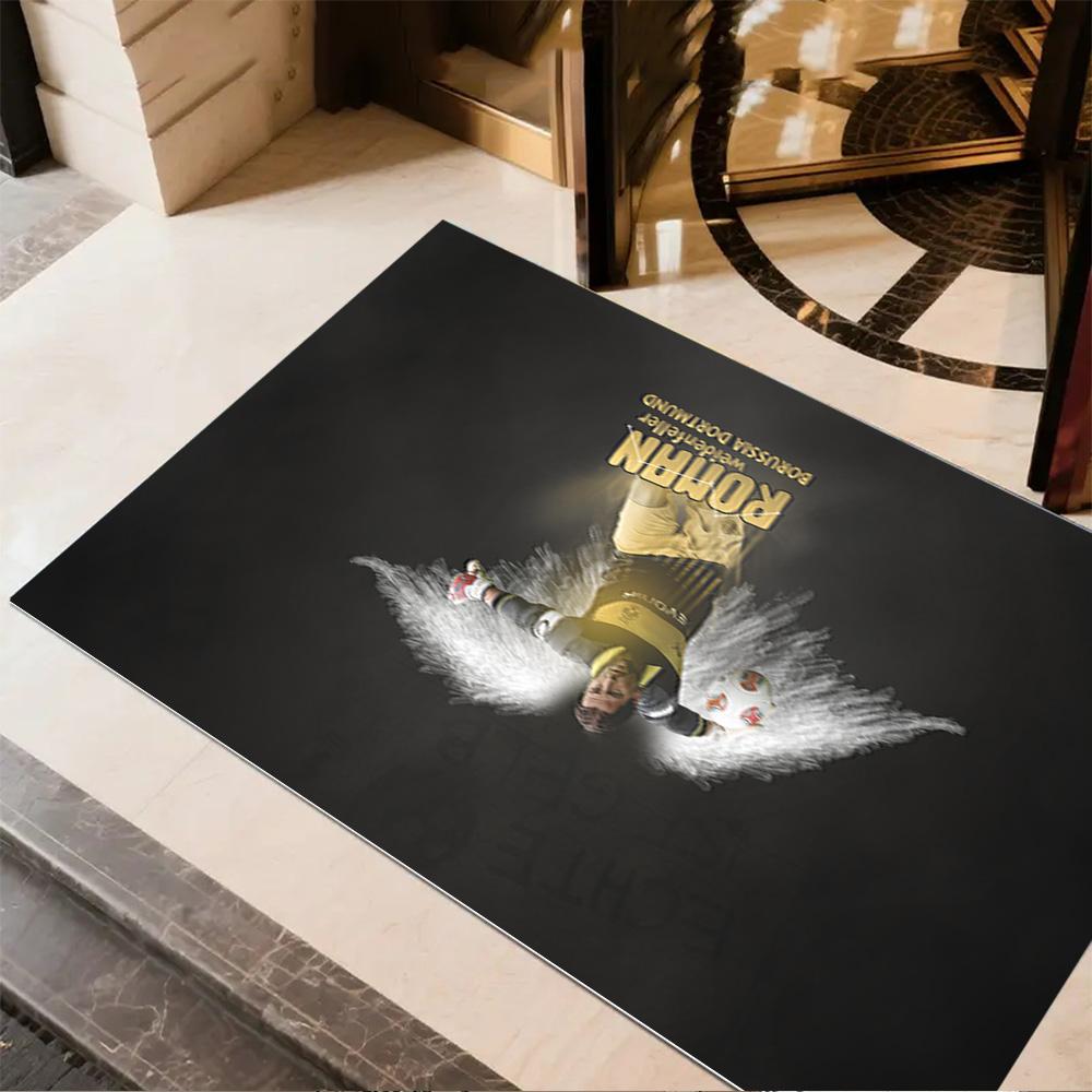 Soccer Player Action Area Rug Perfect for Balcony Hallway Playrooms Dining Room Antislip Carpet Office home decor Spiritual Gift