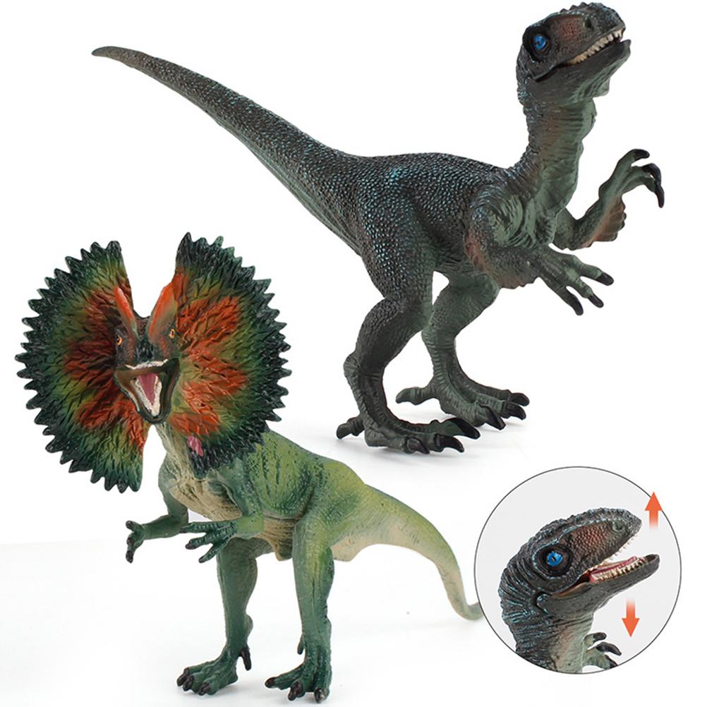 Dilophosaurus Dinosaurs Action Figure Dinosaurs Simulation Toy Dinosaurs Ornaments Gift for Kids