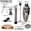 Stainless Steel Cocktail Shaker Set with Bar Tools