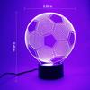 3D Illusion Soccer Control Lamp 7-Color Ball Touch USB Night Light Bedroom Decor