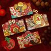 4 Stück Chinesisches Neujahrs Glücks Roter Umschlag 2026 Jahr des Pferdes Hangbao Frühlingsfest Tierkreiszeichen Pferd Rotes Päckchen Neujahrs Geschenk für Kinder