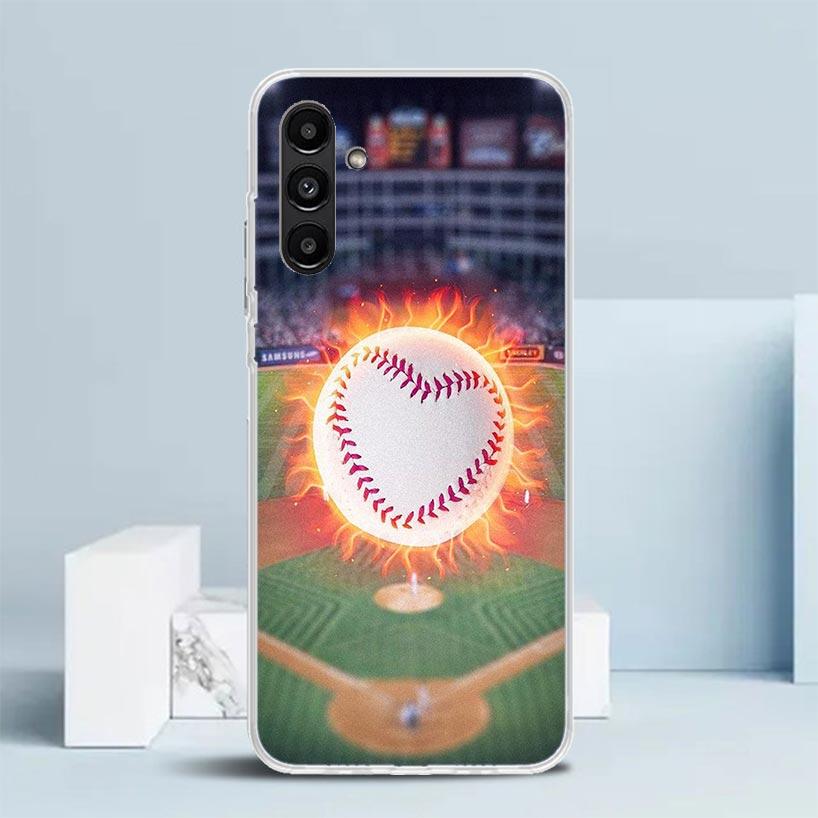 Baseball Sport Cover for Samsung Galaxy A17 A37 A57 A16 A26 A36 A56 A15 A14 A55 Phone Case A13 A53 A25 A35 A24 A34 A23 A33 Galax