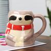 Breakfast Milk Cup Creative Sloth Shaped Mug Cute Cartoon Ceramic Cup Ceramic Office Mug Kitchen Utensils and Supplies