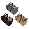 Large Capacity Firewood Storage Bag Canvas Carrier Carrying Bag Handbags For Log Carrier Fireplace Tote Firewood Storage Bag