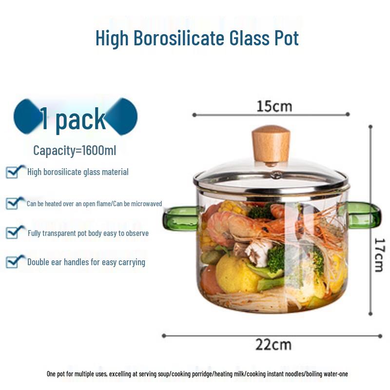 Yoshida Craftsman High Borosilicate Glass Multi-Cooker Pot