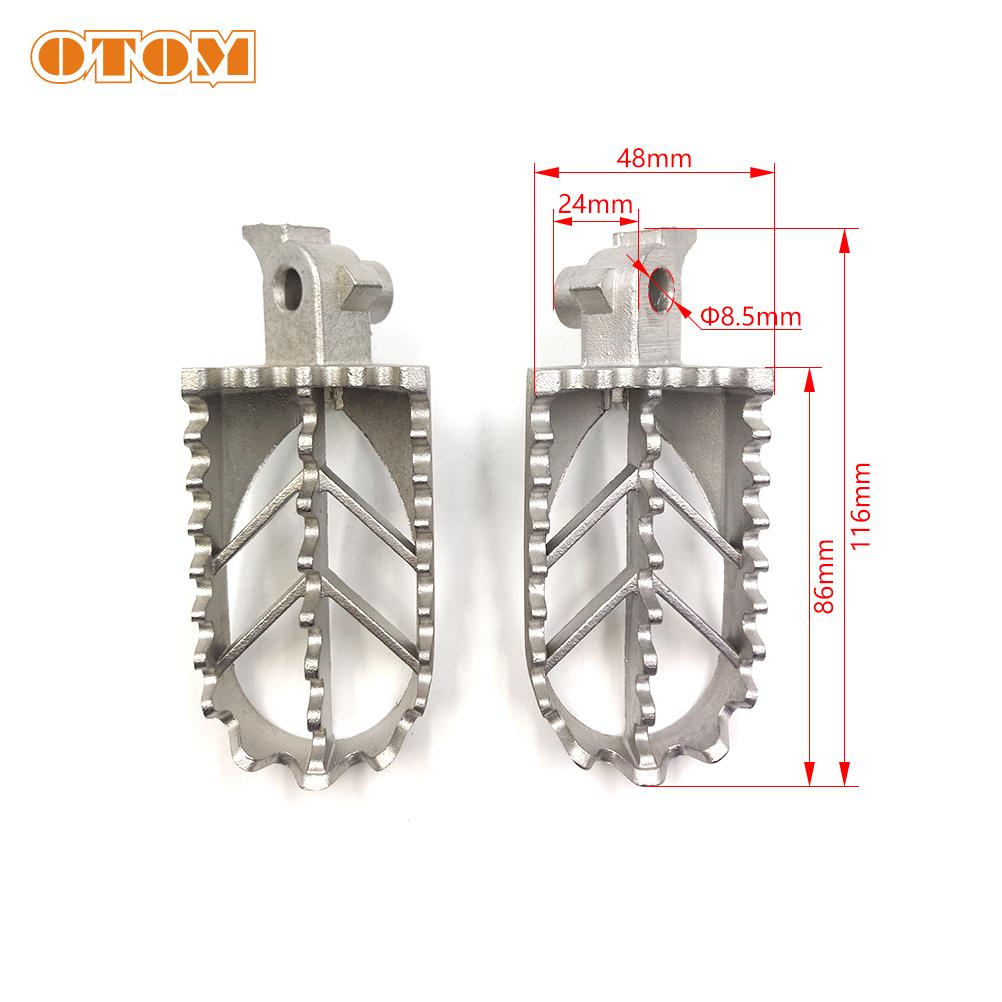 OTOM K6 Footpeg Foot Pegs Front Pedal For For KAYO TY125 TY150 T6 T4 BOSUER BSE Hailing M Series Off-Road Motorcycle Footrest
