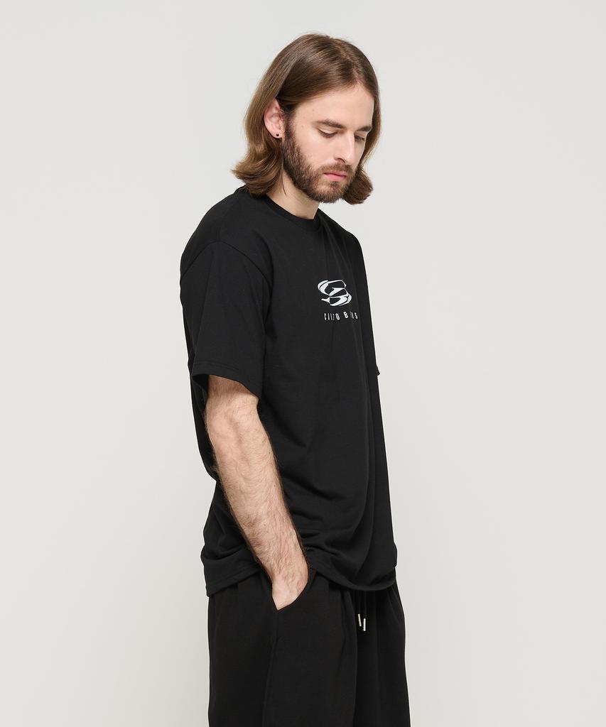 CARGOBROS Circle Logo Oversized Short Sleeve Tee (Black)