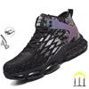 New  Safety Boots Men Work Sneakers Indestructible Steel Toe Protective Shoes Anti-smash Anti-puncture Male Footwear