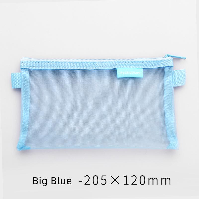 1 pz Semplice Astuccio a Rete con Cerniera Portatile Astuccio Astuccio per Penne per Conservazione di Cancelleria