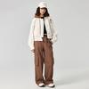 Kappa 1916 Series Outdoor Sports Loose Short Windbreaker Removable Hooded Jacket Women Jackets White K0E82FJ03
