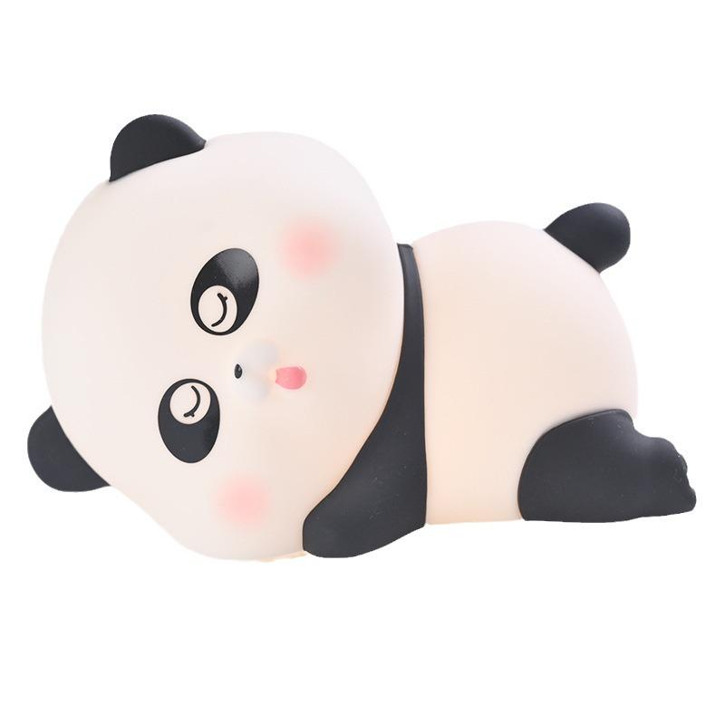 Panda Rechargeable Dimmable Timer Ring Light - Children's Creative Gift Silicone Lamp