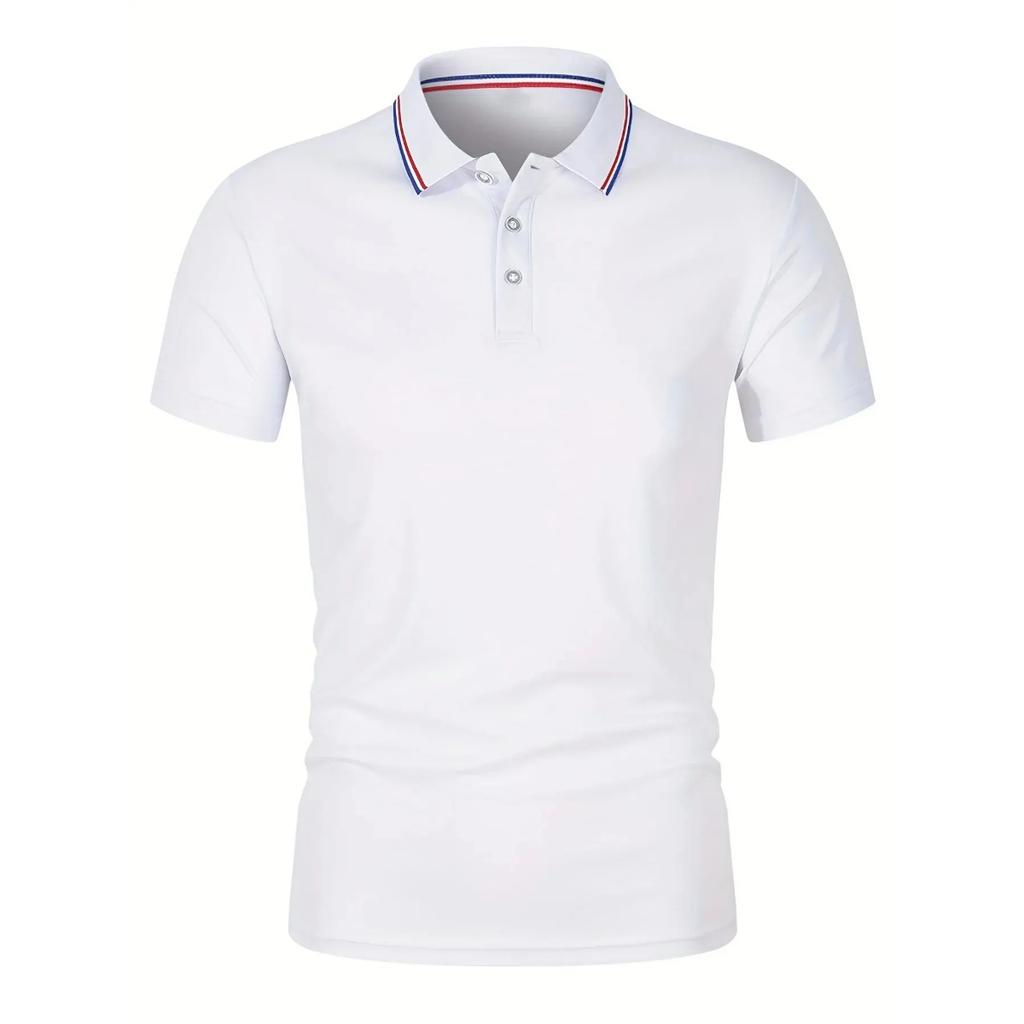 STORN Hot Sale Men's Summer Casual Breathable Comfortable Polo Shirt Men's Solid Color High Quality Short Sleeve T-Shirt