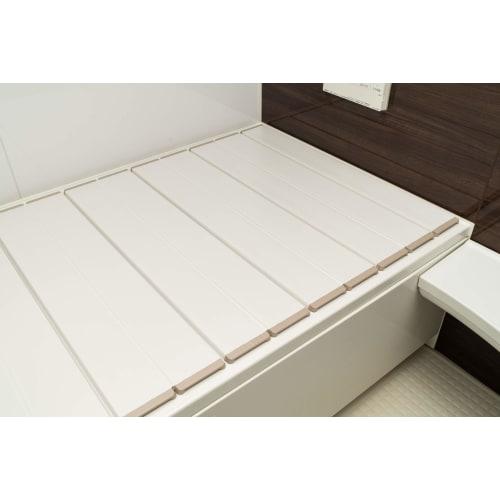 Topre Corporation Folding Bath Lid, Lakness, 75 x 159 cm, Ivory, L16