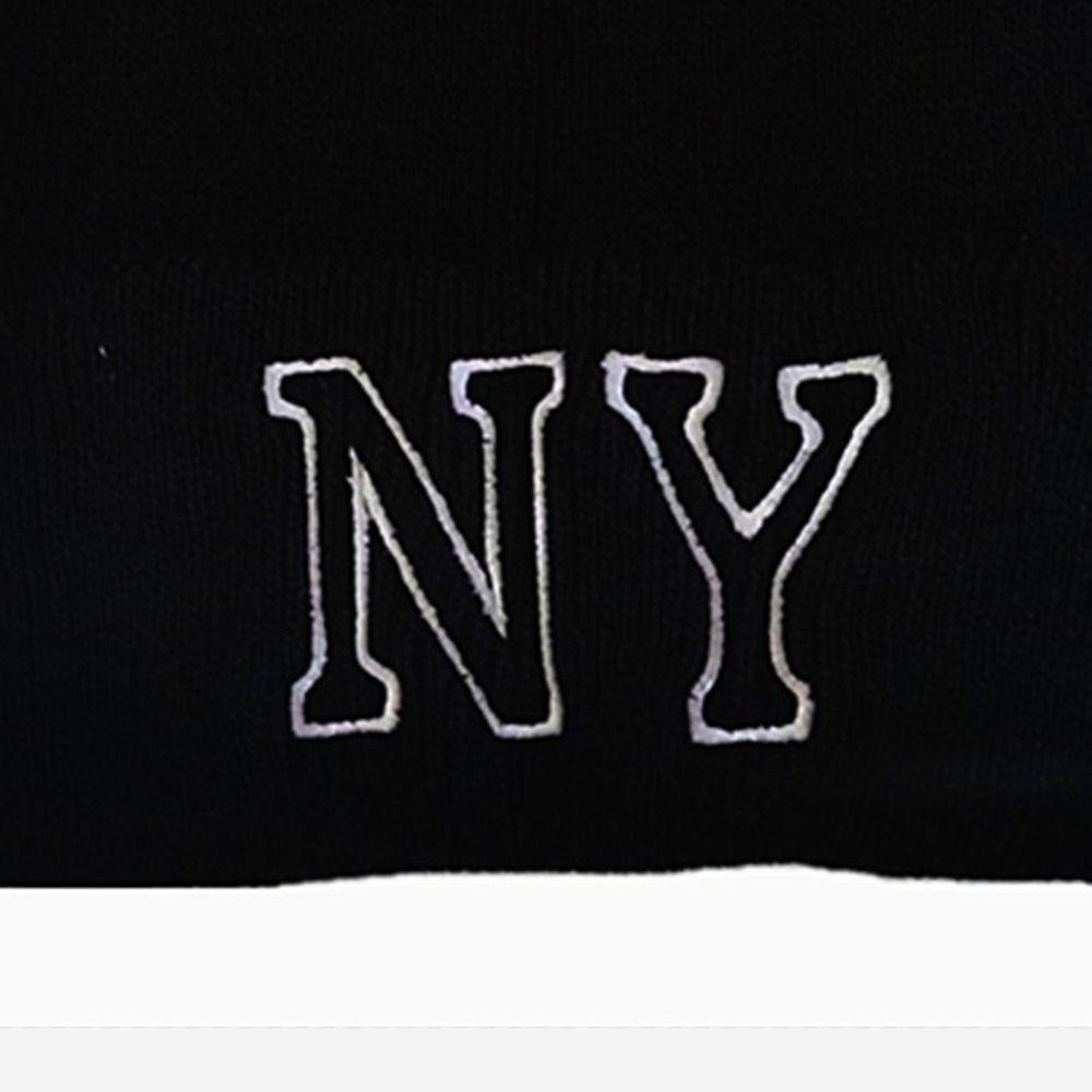 Solid Color Cold Cap Letter embroidery Knitted Skull Bonnet Winter Warm Knitted Beanies Hat  Unisex