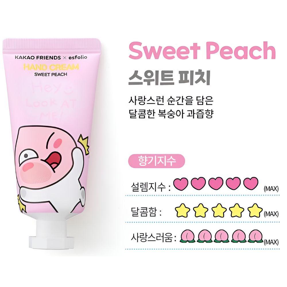Kakao Friends X ESFOLIO Look At Me Hand Cream 5 Types Gift Set Moisturizing Hand Care Set